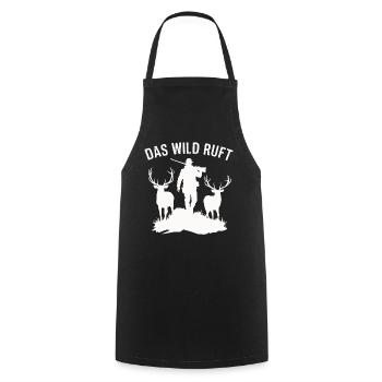 Hunter Hunting Hunting Hunting Clothing - Cooking Apron - black - Front - AI Model Male 185 dark (185cm)