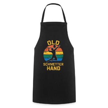 Volleyball Beach Volleyball Sports Volleyball Players - Cooking Apron - black - Front - AI Model Male 185 dark (185cm)