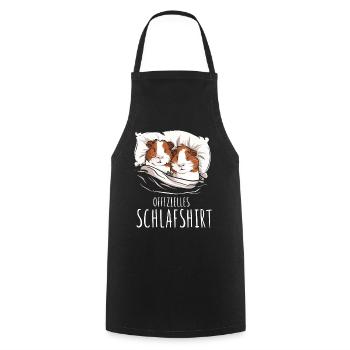 Cochon d’Inde Shorthair Longhair Chiens à crête - Tablier de cuisine - noir - Devant - AI Model Male 185 dark (185cm)