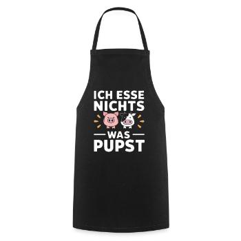 Vegetarier Veganer Tierschutz Tierrecht Veggie - Kochschürze - Schwarz - Vorne - AI Model Male 185 dark (185cm)