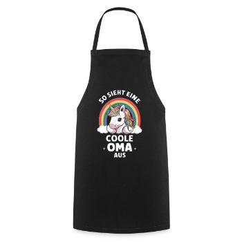 Grandma Grandma Grandparents Mother's Day Family - Cooking Apron - black - Front - AI Model Male 185 dark (185cm)