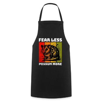 Pygmy Possum Sugar Glider - Cooking Apron - black - Front - AI Model Male 185 dark (185cm)