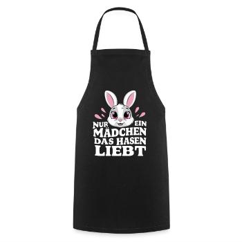 Bunny Bunnies Lapin Animal de compagnie - Tablier de cuisine - noir - Devant - AI Model Male 185 dark (185cm)