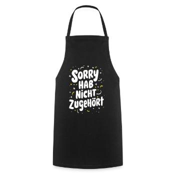Sarcasme Ironie Drôle Paroles sarcastiques - Tablier de cuisine - noir - Devant - AI Model Male 185 dark (185cm)