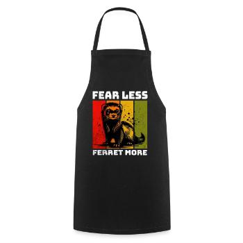 Black Footed Ferret Iltis Schwarzfussiltis - Cooking Apron - black - Front - AI Model Male 185 dark (185cm)