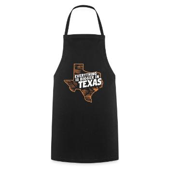 Texas State Texans Texas - Cooking Apron - black - Front - AI Model Male 185 dark (185cm)