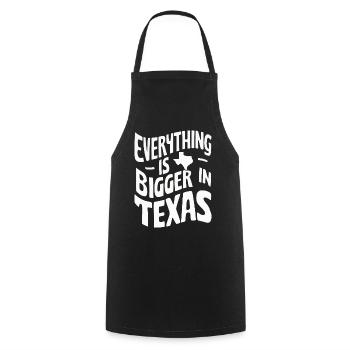 Texas State Texans Texas - Cooking Apron - black - Front - AI Model Male 185 dark (185cm)