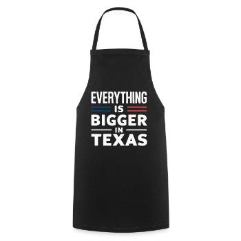 Texas State Texans Texas - Cooking Apron - black - Front - AI Model Male 185 dark (185cm)