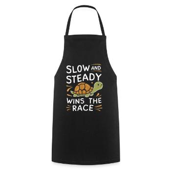 Turtle Sea Turtle Turtle Animal - Cooking Apron - black - Front - AI Model Male 185 dark (185cm)