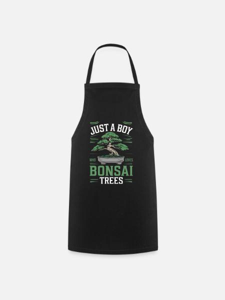 Bonsai Tree Japanese Bonsai - Cooking Apron - black