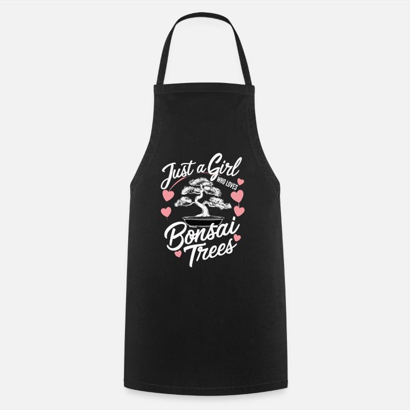 Bonsai Tree Japanese Bonsai - Cooking Apron - black