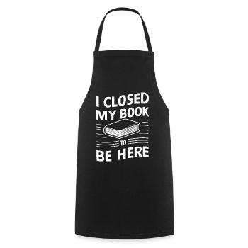 Bücher Buch lesen Bücherei Bibliothek Bücherwurm - Kochschürze - Schwarz - Vorne - AI Model Male 185 dark (185cm)