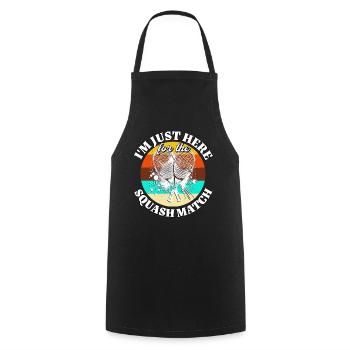 Drôle de dicton de courge - Tablier de cuisine - noir - Devant - AI Model Male 185 dark (185cm)