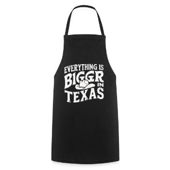 Texas State Texans Texas - Cooking Apron - black - Front - AI Model Male 185 dark (185cm)
