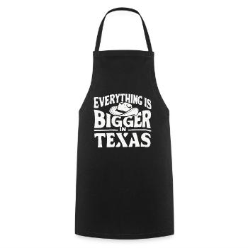 Texas State Texans Texas - Cooking Apron - black - Front - AI Model Male 185 dark (185cm)