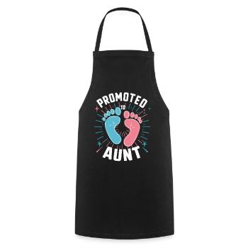 Aunt Family Aunts - Cooking Apron - black - Front - AI Model Male 185 dark (185cm)