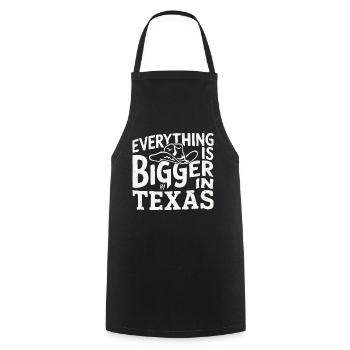 Texas State Texans Texas - Cooking Apron - black - Front - AI Model Male 185 dark (185cm)
