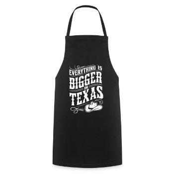 Texas State Texans Texas - Cooking Apron - black - Front - AI Model Male 185 dark (185cm)