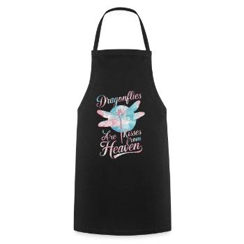 Libellule Libellules Insectes Nature - Tablier de cuisine - noir - Devant - AI Model Male 185 dark (185cm)