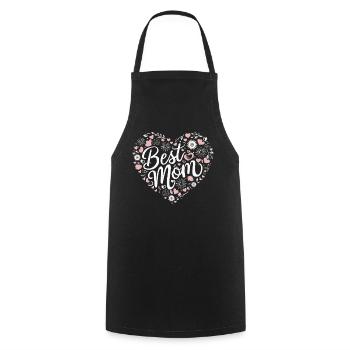 Maman Maman Fête des Mères Famille - Tablier de cuisine - noir - Devant - AI Model Male 185 dark (185cm)