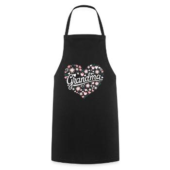 Grandma Grandmother Mother's Day Family - Cooking Apron - black - Front - AI Model Male 185 dark (185cm)