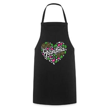Grandma Grandmother Mother's Day Family - Cooking Apron - black - Front - AI Model Male 185 dark (185cm)