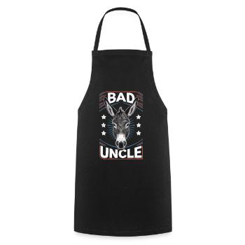 Uncle Fmilie Great-Uncle Uncle - Cooking Apron - black - Front - AI Model Male 185 dark (185cm)