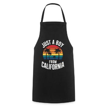 Californie États-Unis Amérique - Tablier de cuisine - noir - Devant - AI Model Male 185 dark (185cm)