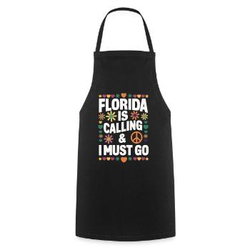 Florida USA Amerika Saat - Kochschürze - Schwarz - Vorne - AI Model Male 185 dark (185cm)