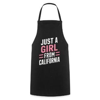 Californie États-Unis Amérique - Tablier de cuisine - noir - Devant - AI Model Male 185 dark (185cm)