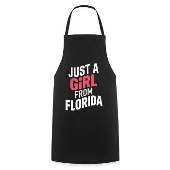Florida USA Amerika Saat - Kochschürze - Schwarz - Vorne - AI Model Male 185 dark (185cm)