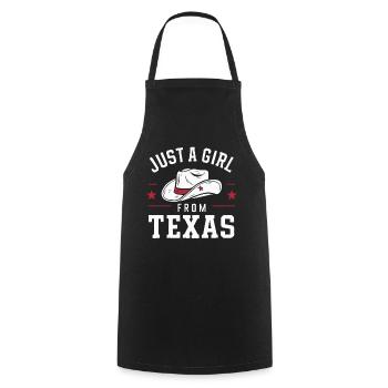 Texas State Texans Texas - Cooking Apron - black - Front - AI Model Male 185 dark (185cm)