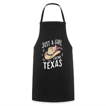 Texas State Texans Texas - Cooking Apron - black - Front - AI Model Male 185 dark (185cm)