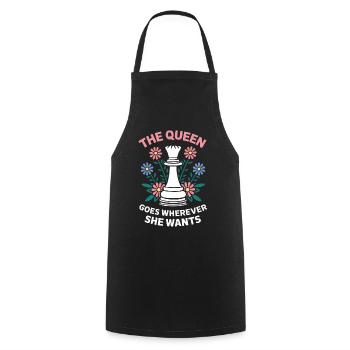 Chess Chess Player - Cooking Apron - black - Front - AI Model Male 185 dark (185cm)