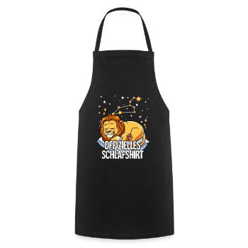 Chemise de nuit officielle Zodiac Leo - Tablier de cuisine - noir - Devant - AI Model Male 185 dark (185cm)