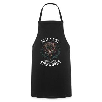 Pyrotechnics Fireworks Pyrotechnics - Cooking Apron - black - Front - AI Model Male 185 dark (185cm)