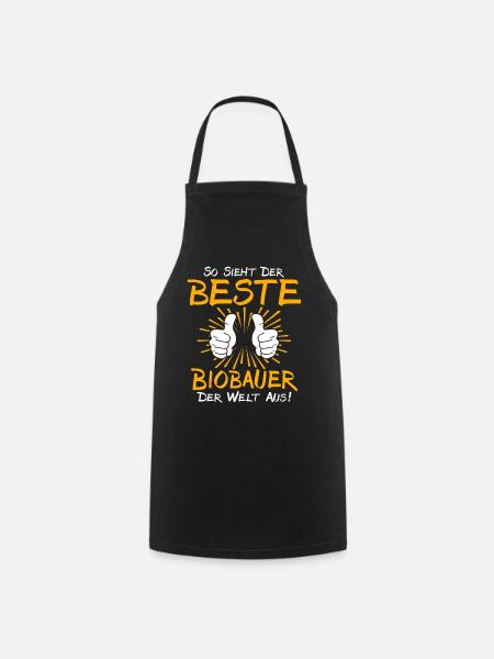 Biobauer Geschenkidee - Kochschürze - Schwarz