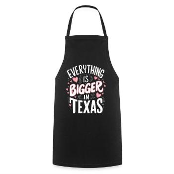 Texas State Texans Texas - Cooking Apron - black - Front - AI Model Male 185 dark (185cm)