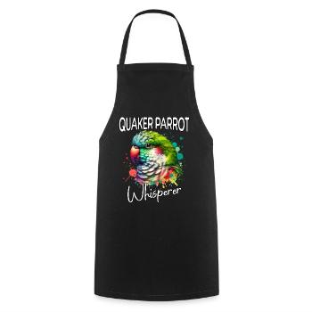Monk Parakeet Whisperer - Cooking Apron - black - Front - AI Model Male 185 dark (185cm)