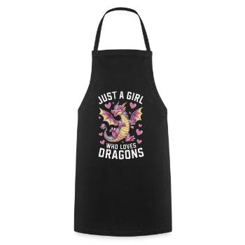 Dragon Mystique Dragon Fantasy - Tablier de cuisine - noir - Devant - AI Model Male 185 dark (185cm)