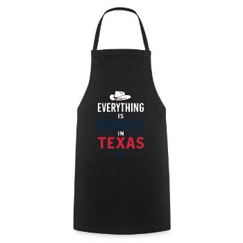 Texas State Texans Texas - Cooking Apron - black - Front - AI Model Male 185 dark (185cm)