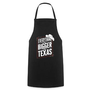Texas State Texans Texas - Cooking Apron - black - Front - AI Model Male 185 dark (185cm)
