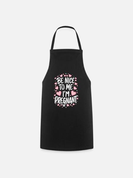 Grossesse Grossesse Accouchement - Tablier de cuisine - noir