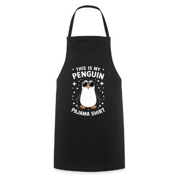 Penguin Penguins Animal - Cooking Apron - black - Front - AI Model Male 185 dark (185cm)