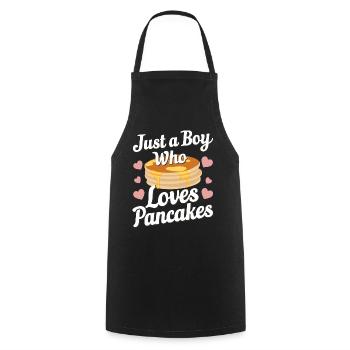 Pancakes Frühstück Essen Pancake - Kochschürze - Schwarz - Vorne - AI Model Male 185 dark (185cm)