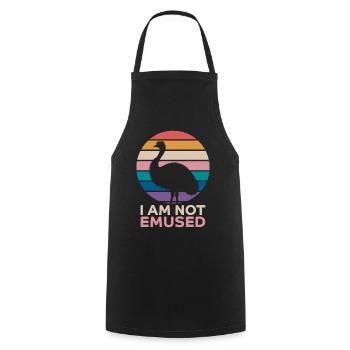 Emu Saying Australia Emus Funny Emu Gift - Cooking Apron - black - Front - AI Model Male 185 dark (185cm)