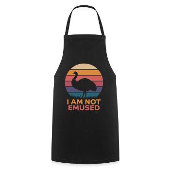 Emu Saying Australia Emus Funny Emu Gift - Cooking Apron - black - Front - AI Model Male 185 dark (185cm)