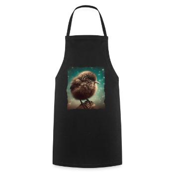 Kiwi Bird Kiwi Vogel - Cooking Apron - black - Front - AI Model Male 185 dark (185cm)
