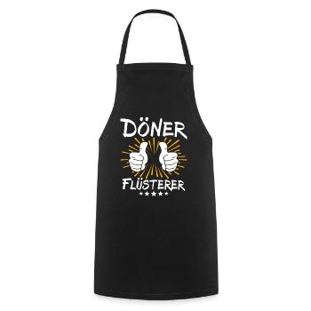 Döner Spruch - Tablier de cuisine - noir - Devant - AI Model Male 185 dark (185cm)