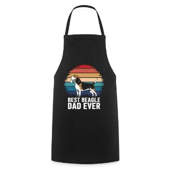 Beagle Dad Dog Father Funny Beagle Gift - Cooking Apron - black - Front - AI Model Male 185 dark (185cm)